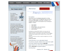 Tablet Screenshot of frenchrevision.co.uk